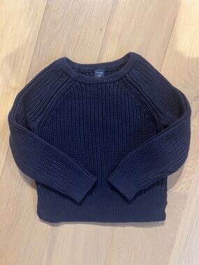 GAP Toddler Navy Ribbed Crew Sweater